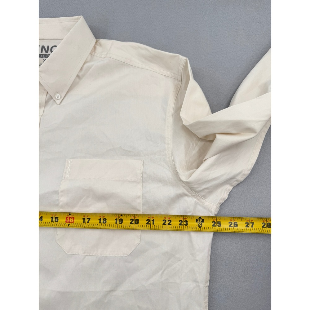 Cinch Modern Fit Men XL Ivory Cream Long Sleeve Button Down Casual Western Shirt - Picture 8 of 9